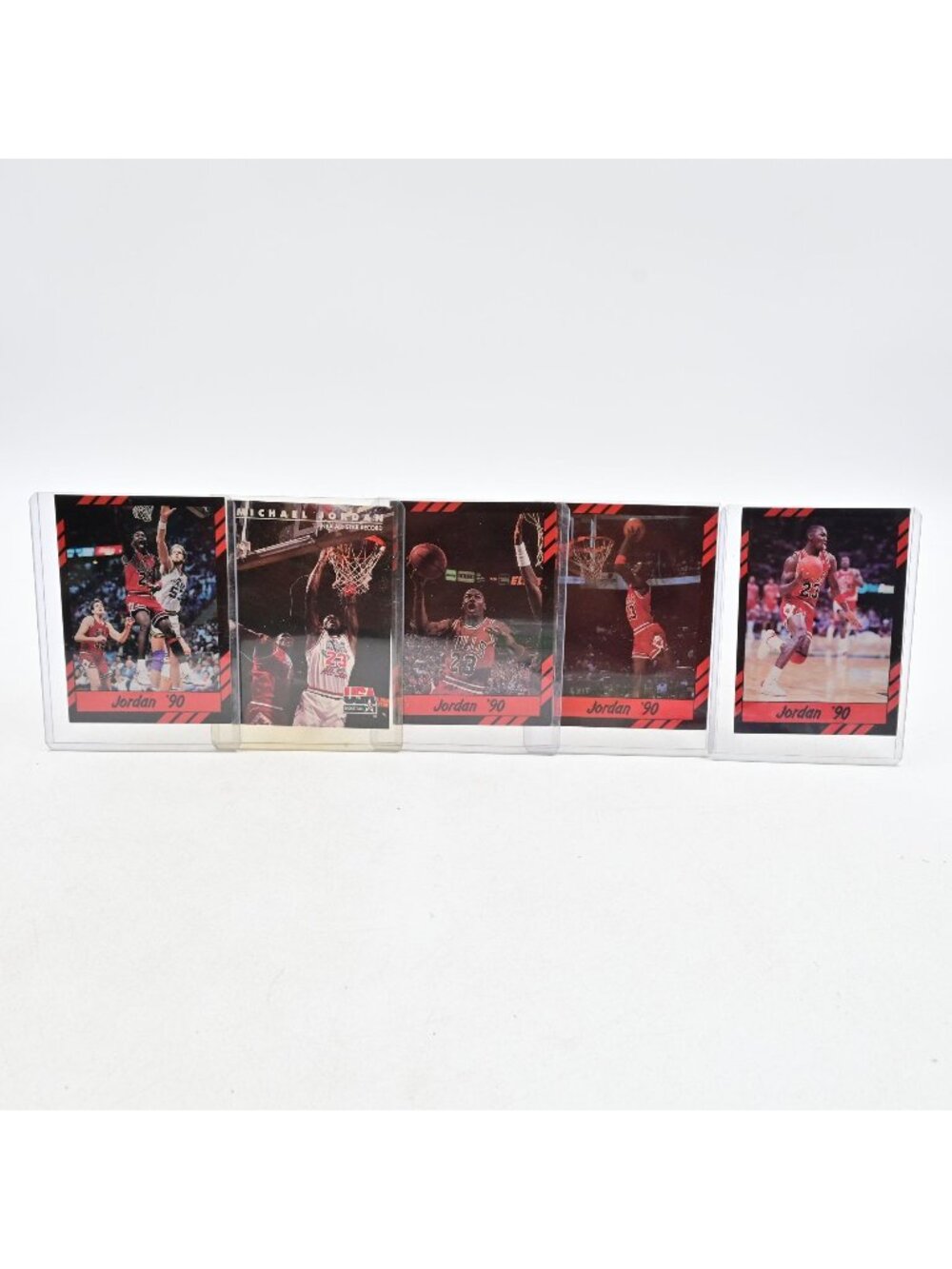 Michael Jordan '90 & '92 Basketball Best of the Best Card Set Of 5 NBA Stats